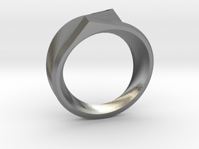 Qortex Ring in Natural Silver: 8 / 56.75