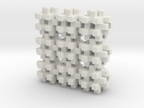 Buildblocks Variant 3v6 in White Natural Versatile Plastic