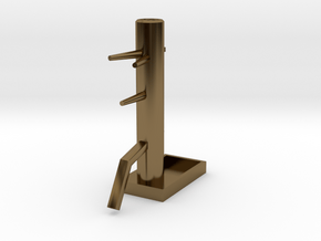 Wooden Dummy04-print in Polished Bronze