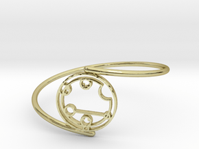 Caitlyn / Kaitlyn - Bracelet Thin Spiral in 18k Gold Plated Brass