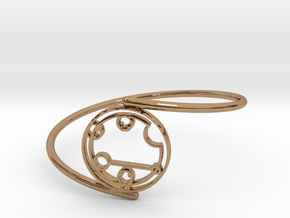 Caitlyn / Kaitlyn - Bracelet Thin Spiral in Polished Brass