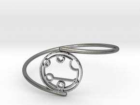Caitlyn / Kaitlyn - Bracelet Thin Spiral in Polished Silver