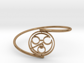 John - Bracelet Thin Spiral in Polished Brass