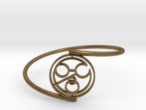 John - Bracelet Thin Spiral in Natural Bronze