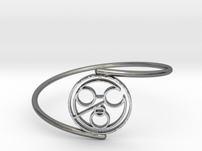John - Bracelet Thin Spiral in Polished Silver