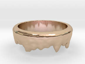 Ring Melting No.6 in 14k Rose Gold Plated Brass