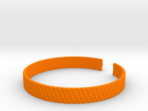 Weave Bangle (Medium) in Orange Processed Versatile Plastic