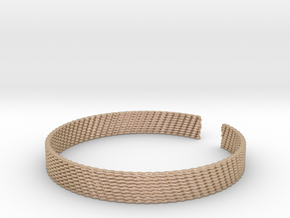 Weave Bangle (Medium) in 14k Rose Gold Plated Brass