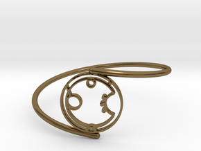 Aaron - Bracelet Thin Spiral in Polished Bronze