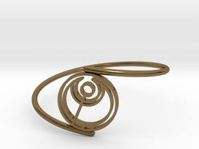 Abbi - Bracelet Thin Spiral in Polished Bronze
