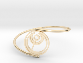 Abbi - Bracelet Thin Spiral in 14k Gold Plated Brass