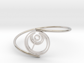 Abbi - Bracelet Thin Spiral in Rhodium Plated Brass