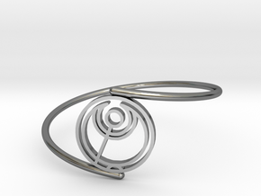 Abbi - Bracelet Thin Spiral in Fine Detail Polished Silver