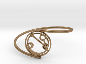 Abigail - Bracelet Thin Spiral in Natural Brass