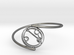 Abigail - Bracelet Thin Spiral in Polished Silver