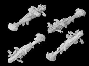 (Armada) Braha'tok gunship in White Natural Versatile Plastic