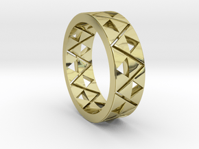 Triforce Ring Size 11 in 18k Gold Plated Brass