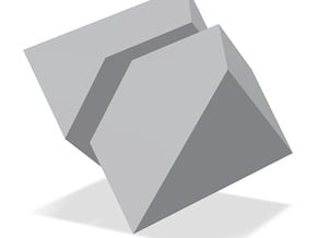 Digital-oktaeder halbiert in oktaeder halbiert