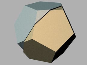 pentagon dodekaeder halbiert in White Natural Versatile Plastic