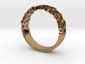 Decorative Ring 1 in Polished Brass