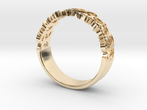 Decorative Ring 1 in 14k Gold Plated Brass