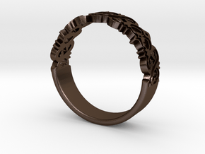 Decorative Ring 1 in Polished Bronze Steel