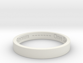 177 tempus edax rerum john titor Ring Size 7 in White Natural Versatile Plastic