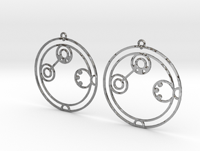 Adaline - Earrings - Series 1 in Fine Detail Polished Silver