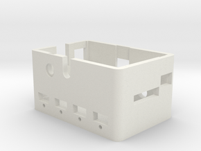 Raspberry Pi and USB hub enclosure in White Natural Versatile Plastic