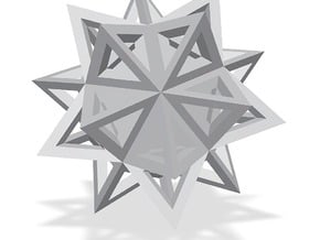 Digital-ikosaeder mit tetraedern (kante) in ikosaeder mit tetraedern (kante)