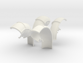 10-Folded LRV - Fenders in White Natural Versatile Plastic