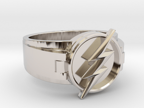 V2 Flash Ring Size 10.5, 20.20 mm in Platinum