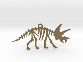 Dino Pendant in Polished Bronze