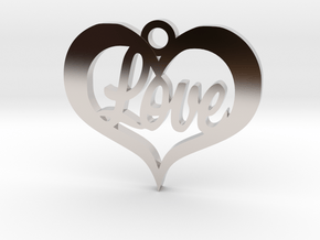 Love Heart  in Platinum