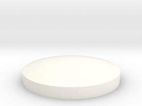 Nut cover for custom front rim in White Processed Versatile Plastic