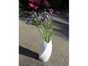 Twisted Love Vase in White Natural Versatile Plastic