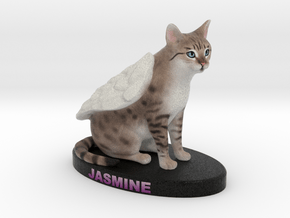 Custom Cat Figurine - Jasmine in Full Color Sandstone