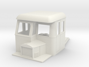 009 articulated railcar front part half cab in White Natural Versatile Plastic