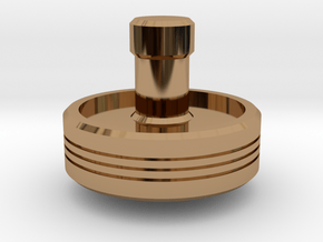 Spinning Top in Polished Brass