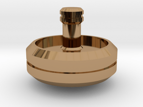 Spinning Top 2 in Polished Brass