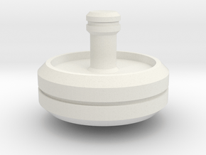 Spinning Top 2 in White Natural Versatile Plastic