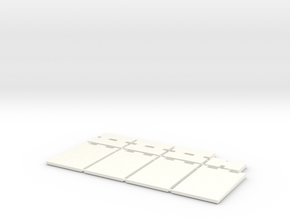 1/87 HO Fahrsilo-Wandelemente 3,5m - 8 Tlg - in White Processed Versatile Plastic