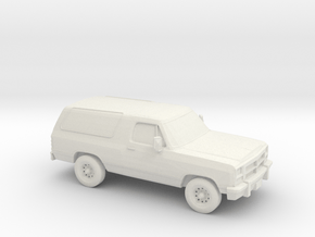 1/64 1991-93 Dodge Ramcharger in White Natural Versatile Plastic