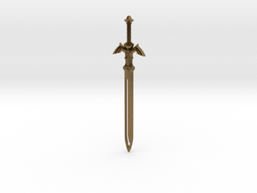 Zelda Master Sword Bookmark in Natural Bronze