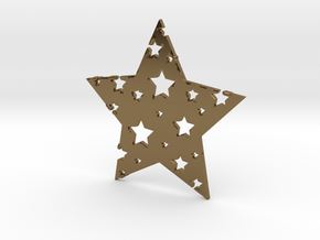 Funky Star in Polished Bronze