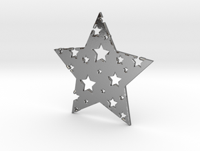 Funky Star in Polished Silver