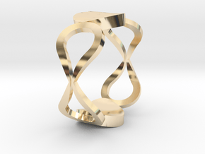 InfinityLove ring Size 50 in 14k Gold Plated Brass
