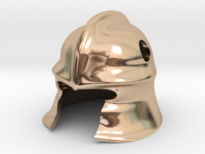 Knight Helm in 14k Rose Gold Plated Brass