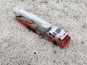 Seagrave Aerialscope 95' Tower Ladder 1:285 scale in White Natural Versatile Plastic