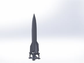  V2 Rocket 1/200 Scale in Smooth Fine Detail Plastic
